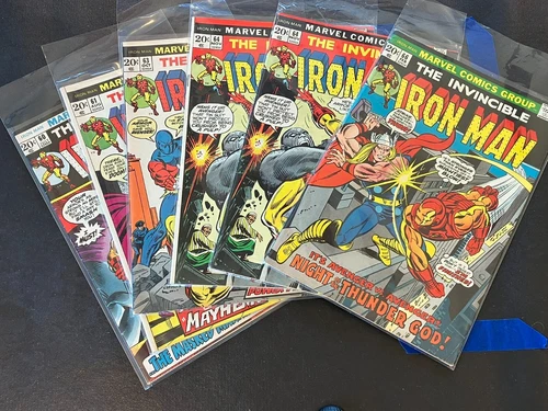 Lot of (6) - The Invincible Iron Man - 1973/74-#60-64, 64, 66 (incomplete seq.)