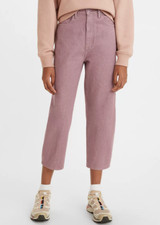  168 NWT LEVI'S MADE  CRAFTED Sz27 BARREL HI-RISE STRAIGHT JEANS LAVENDER FIELD