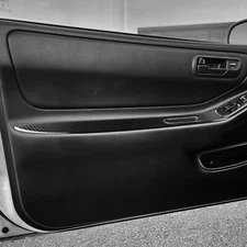 Real Carbon Fiber Interior Door Armrest Panel Cover Trim For Acura Integra 94-01