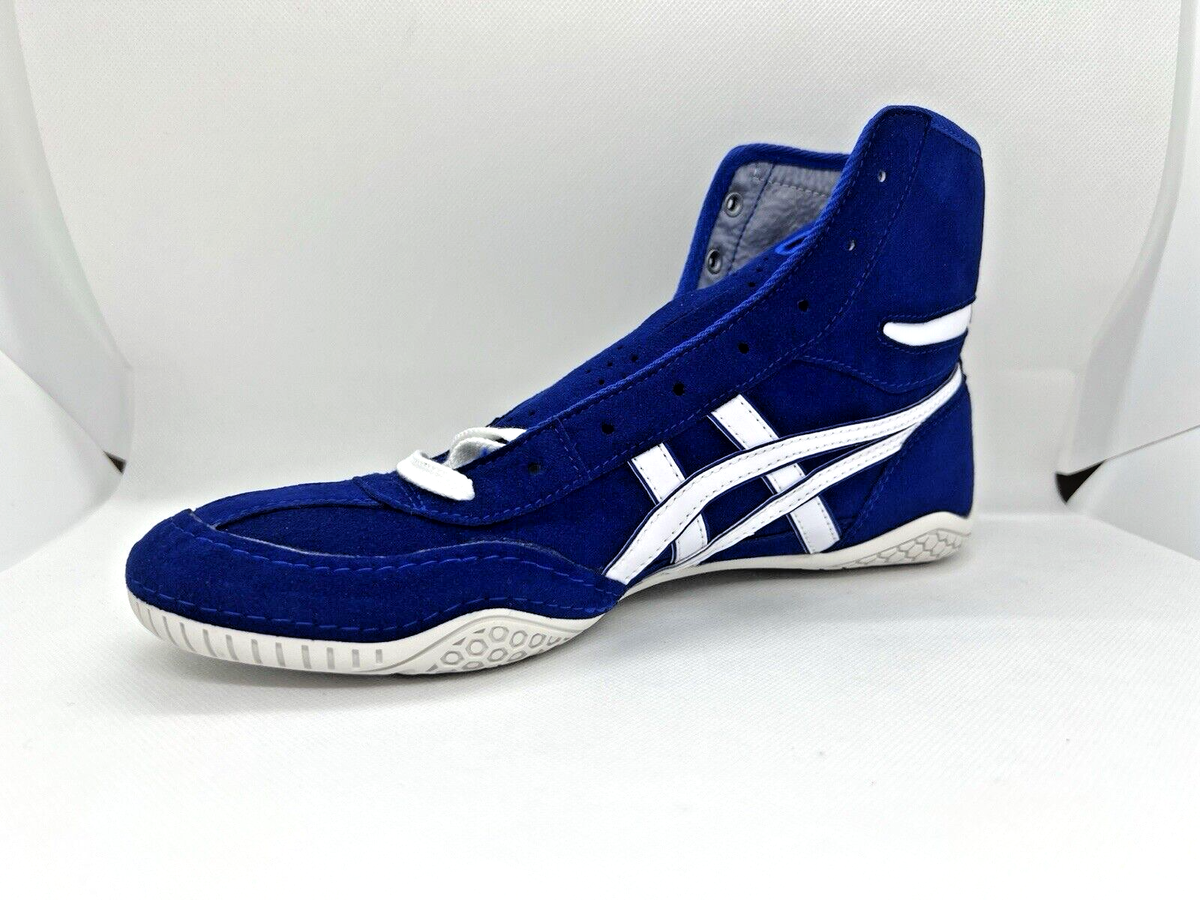 asics Boxing Wrestling Shoes 1083A001 Blue White Line Blue New EX