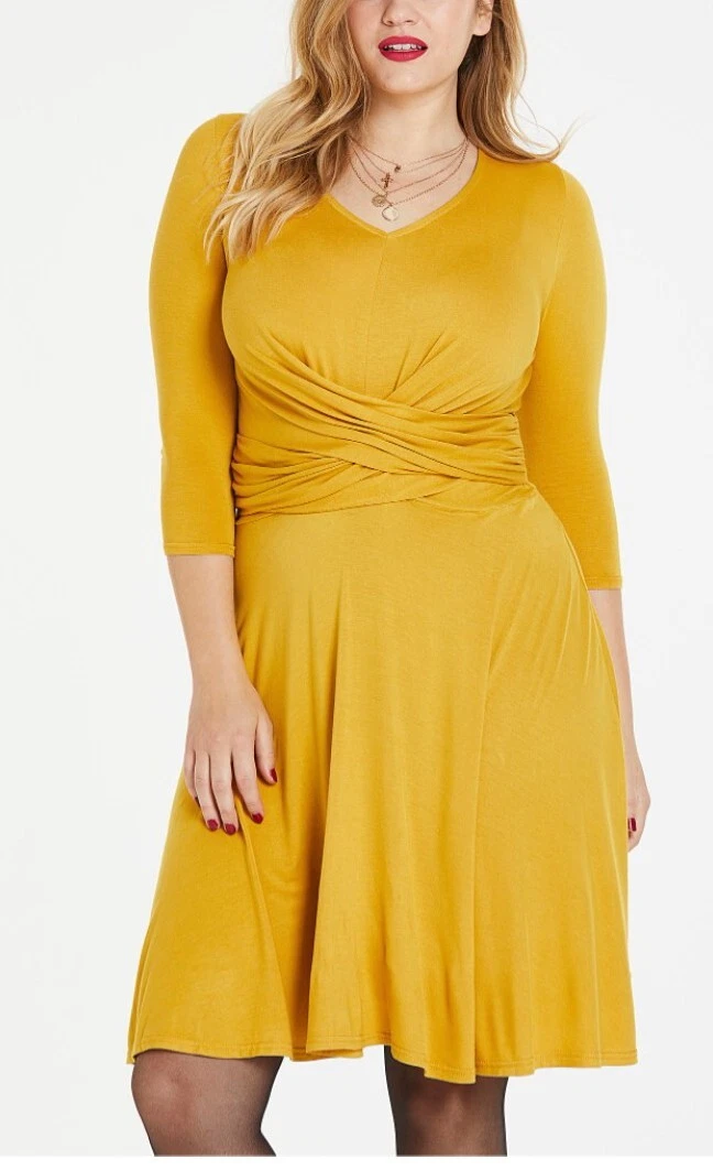 Simply be yellow dress cheap