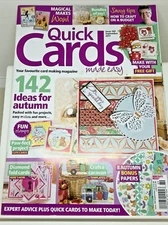 Quick Cards September 169 Handmade Paper Cardmaking Idea VTG 2017 Magazine ONLY
