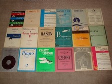 Vintage Songbook LOT Sheet Music Piano Keyboard Chopin Czerny Warsaw Concerto