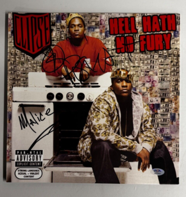 PUSHA T & Malice CLIPSE signed (HELL HATH NO FURY) Album Vinyl LP