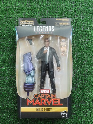 Marvel Legends Capt Marvel Nick Fury Action Figure Kree Sentry BAF Wave Hasbro