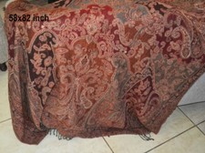100 CASHMERE LUXURY PASHMINA MODERN JAMAVAR BLANKET THROW 8 PLY 14 DESIGN CHOIC