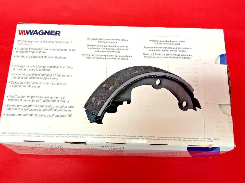 Zapata de freno de estacionamiento Wagner Z761 para Chrysler Grand Voyager Dodge Caravan Grand Foto 3 de 4