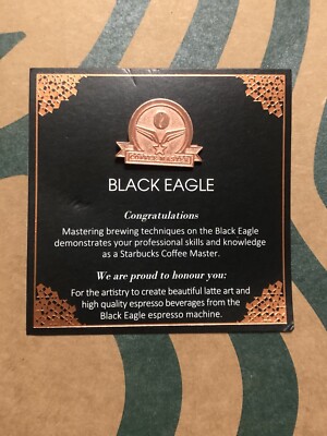 China Starbucks Coffee master BLACK EAGLE pin 1pc