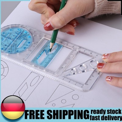Multifunctional Geometric Ruler Geometric Drawing Template Circle Drawing Ruler