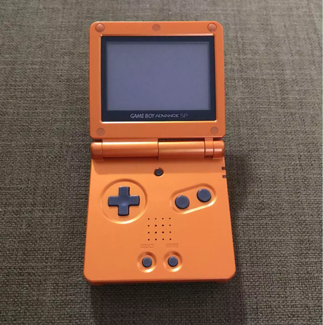 Nintendo Game Boy Advance SP GBA Game Boy SP Achamo Orange Pokemon Limited  with Box, Tested Good Condition, RARE 