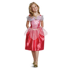 COSTUME PRINCIPESSE DISNEY VESTITO AURORA TRAVESTIMENTO CARNEVALE FESTA MASCHERA