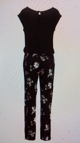 Damen Overall Jumpsuit von "Lascana" Gr. 48 Schwarz geblümt nagelneu - Bild 3 von 4