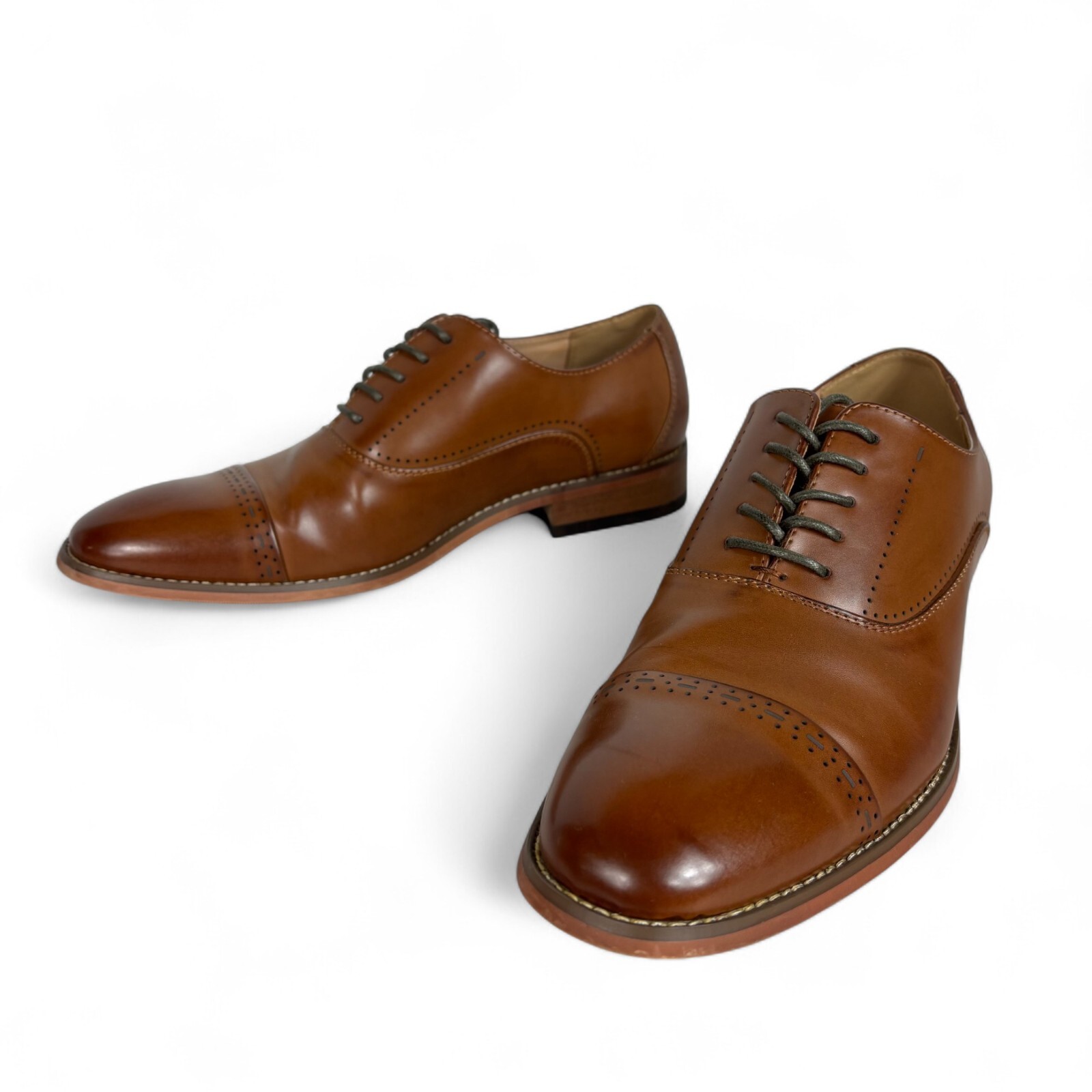 SAOLA Scarpe eleganti Kenneth Cole Reaction Oxford taglia 8M marrone stringate