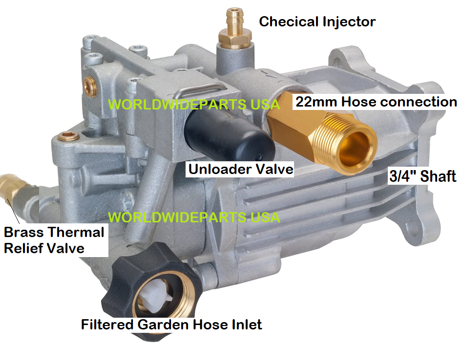 New 3000 psi PRESSURE WASHER PUMP Excell Devilbiss EXWGC2225 -1 -2