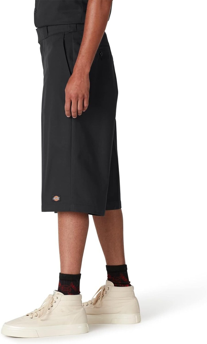 Dickies Men's 15 Inch Loose Fit Multi-Pocket Work Short 44, Black