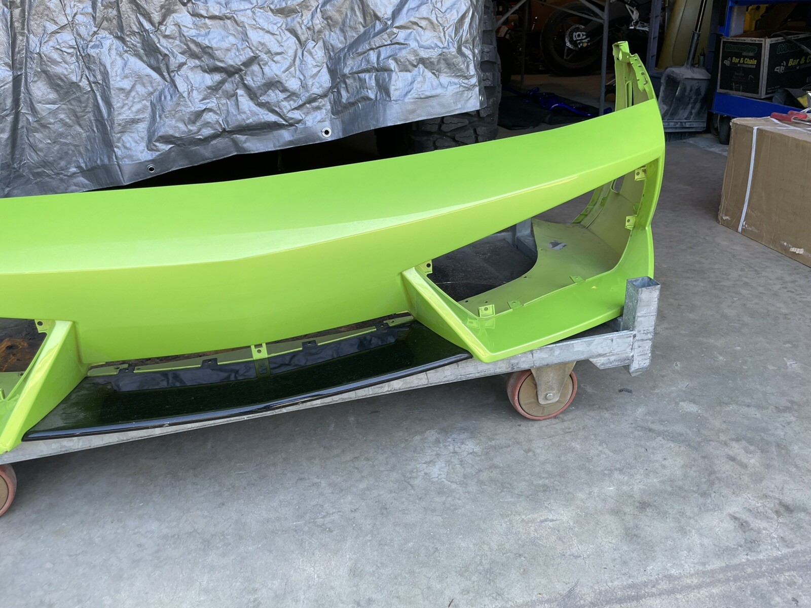 Lamborghini Gallardo OEM LP-560 Front Bumper 2009-2013 Verde Ithaca Ctr Spoiler