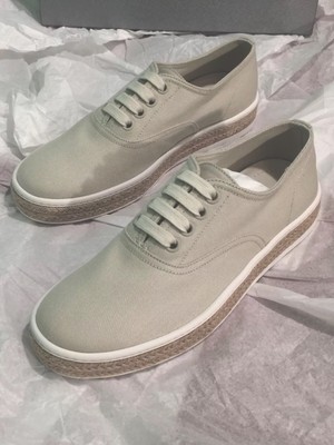 prada cotton canvas sneakers