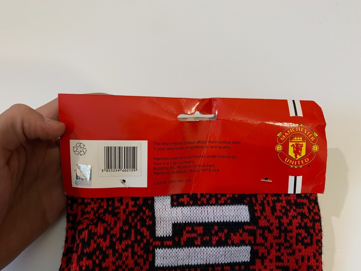 Écharpe de football originale Manchester United vintage Fans Écharpe de football originale Manchester United vintage Fans
