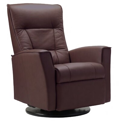 Fjords Ulstein Swing Relaxer Power Electric Recliner Chair NL 120 Havana Leather