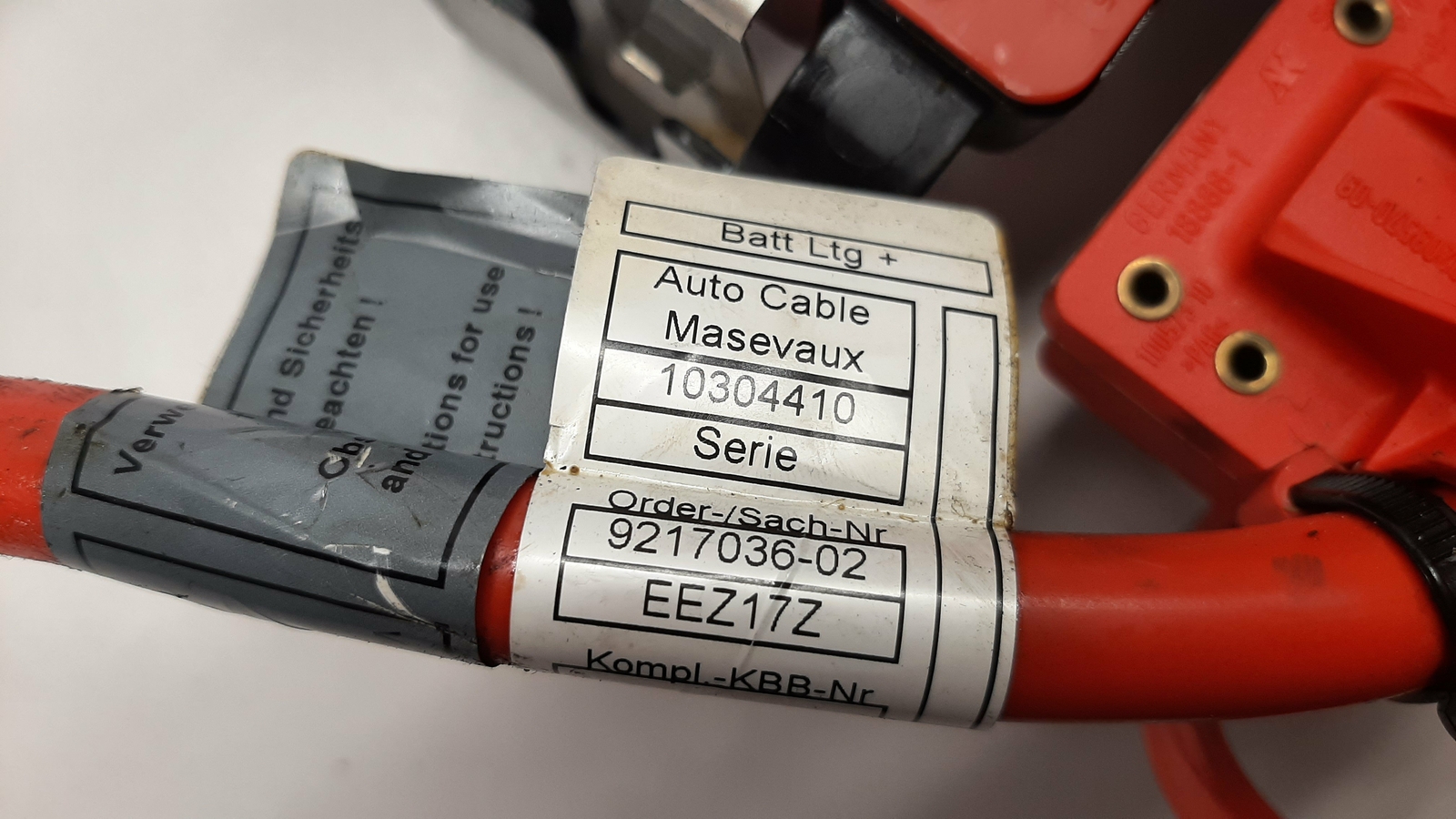 BMW 5 F10 535 i xDrive Positive Battery Cable 921703602 9217034 9217036