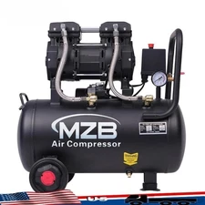 MZB 6.4 Gallon Air Compressor (110V/1.5HP/115PSI/70dB/Oil-Free)