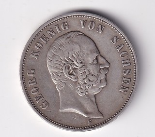 Münze Silber Sachsen 5 Mark 1904 Kursmünze sehr schön nsw leipzig