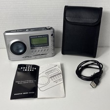 Sharper Image Travel Soother Radio Alarm Clock SI621 For Parts USB-DC Cord Case