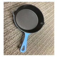 Cast Iron Series Deep Skillet Great Gift Exterior Blue Enamel Frying Pan Skillet