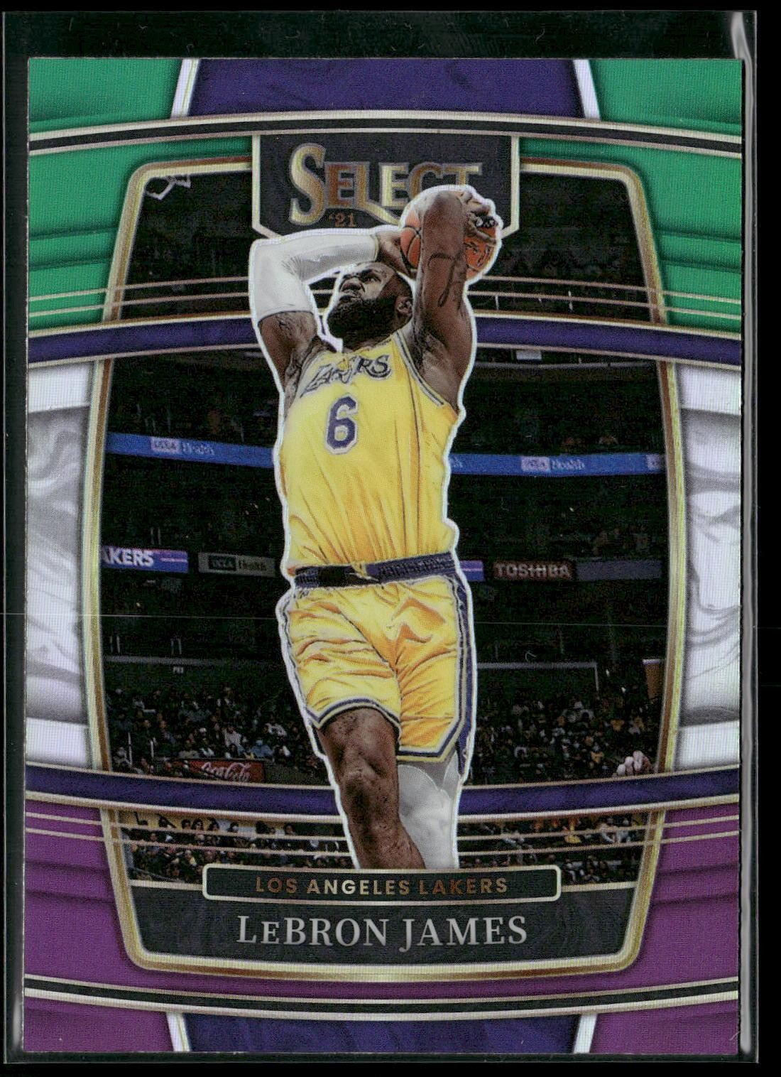 2021-22 Panini Select #100 LeBron James Tri-Color Prizms