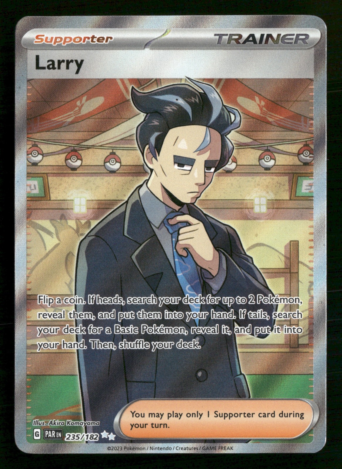 Larry - 235/182 - Ultra Rare - Paradox Rift - Pokemon Card - NM/M
