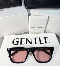 GentleMonster Nubo 01(V) Sunglasses Black Frame Pink Lenses
