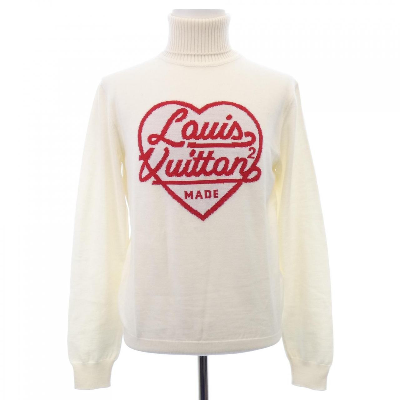 Authentic Louis Vuitton Intarsia Heart Turtleneck [Japan Exclusive] HMN05WZL...