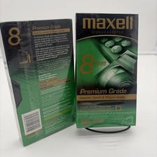 2 NEW Maxwell VHS Premium Grade Blank Video Cassette Tapes T-160 8 Hour Sealed