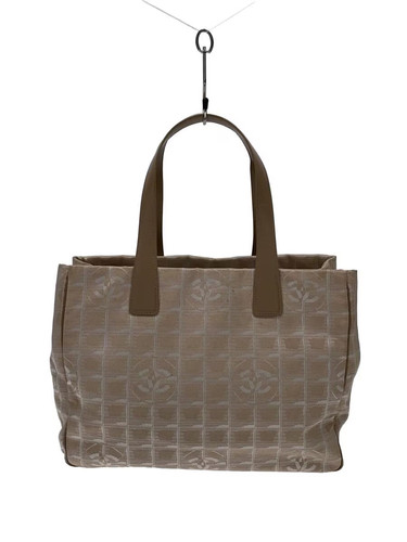 CHANEL Tote MM New Travel Line Nylon BEG Nylon BEG Beige - Picture 1 of 7