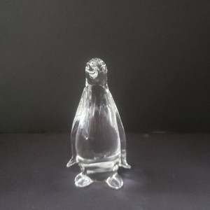 Hand Blown Glass - Penguin (Clear)
