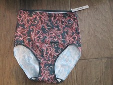 SOMA VANISHING TUMMY HIGH WAIST BRIEF PANTIES IN IMPERIAL PAISLEY SIZE MEDIUM