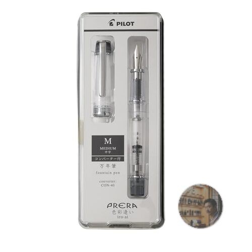 Prera Pilot Prera Fountain Pen Medium Nib Transparent Black Short Size New | eBay