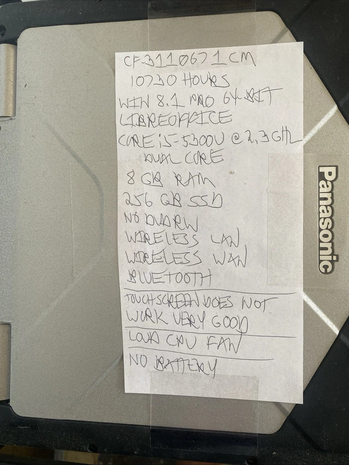 Lote de cinco Toughbooks Panasonic CF-30 ver descripciones Foto 2 de 4