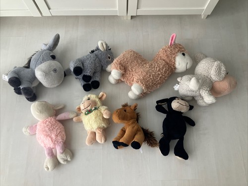 Plüschtier Stofftier Kuscheltier Konvolut Big Headz Schaf Pferd Esel Lama Zt.neu - Bild 10 von 10