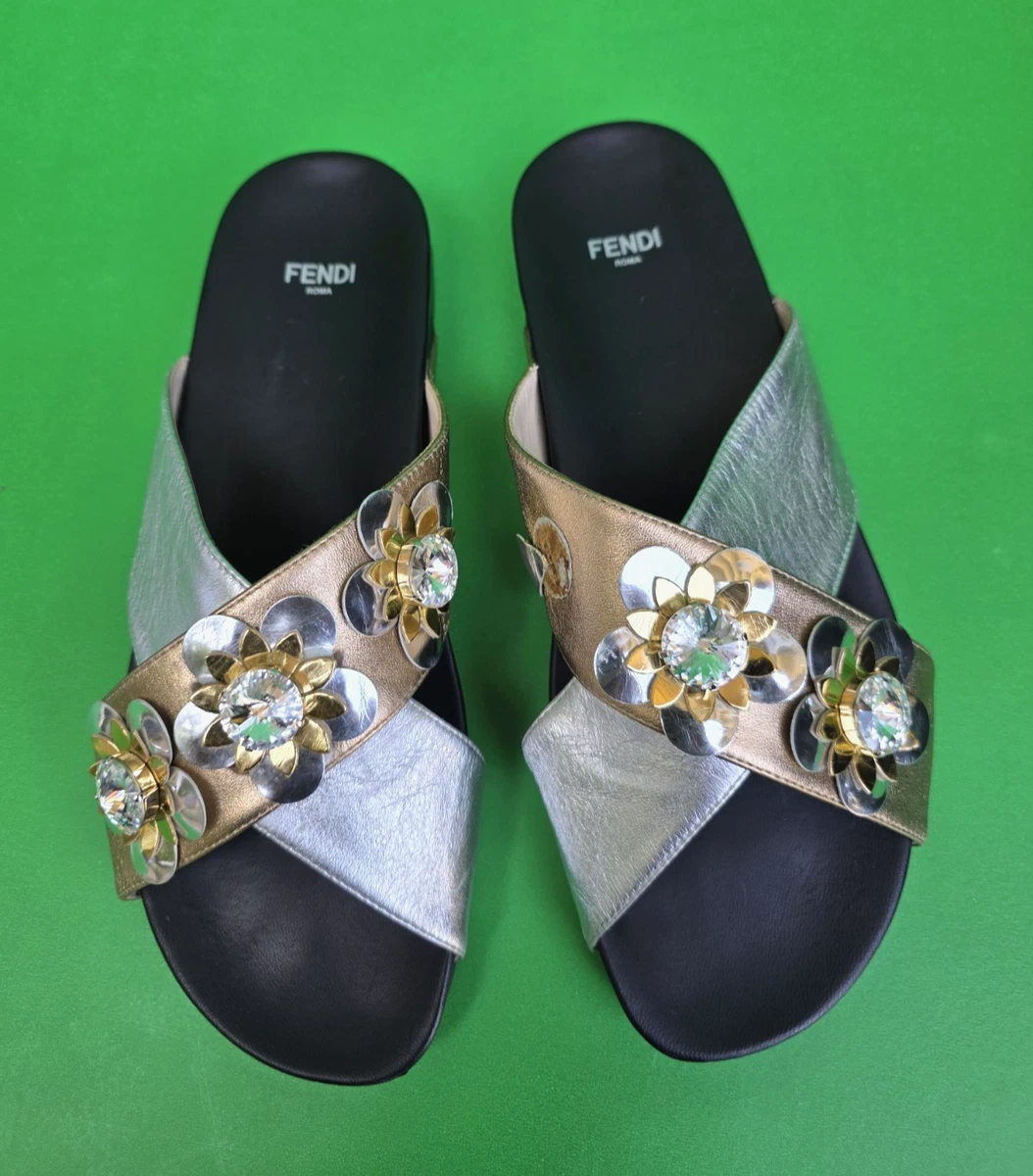 Fendi Slide Low (1-1.9 in) Heel Height Sandals for Women for sale
