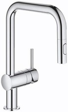 NEW Grohe 32319003 Minta Single Hole Pullout Swivel Kitchen Faucet - Chrome