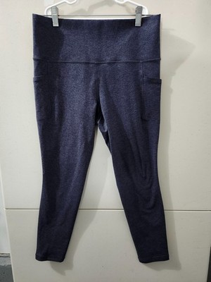 Athleta Pants Womens M Petite Blue Salutation Stash Pocket II Softluxe Leggings