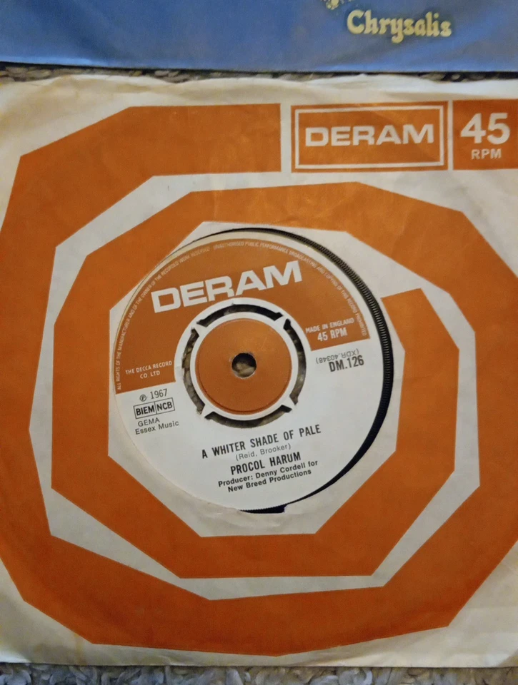 Procol Harum 4 7" Vinyl Singles - A Whiter Shade Of Pale , Conquistador - Image 2 of 4