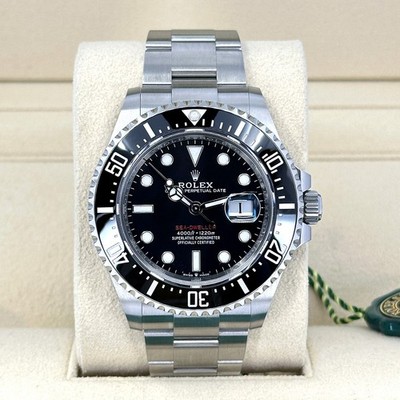 2026 Rolex Sea-Dweller, Black 43mm, Red Letters, Unworn Full Set