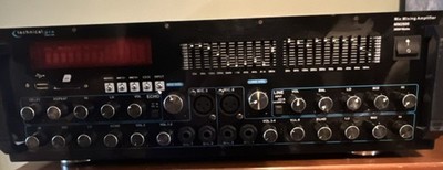 Technical Pro MM2000 Mic Mixing Amplifier 2000W 6 Channels AUX RCA XLR SD Inputs