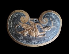 Unusual Old Metal Plaque - Dragon Design - poss Military Origin - Welsh Interest