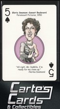 Gloria Swanson 2006 Hero Decks Hooray for Hollywood Playing Cards #5S