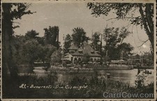 Bucharest, Romania Cismigiu Gardens 1939 Gara de Nord (Bucharest) Vintage RPPC
