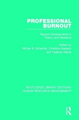 Professional Burnout : Recent Developments in Theory and Research