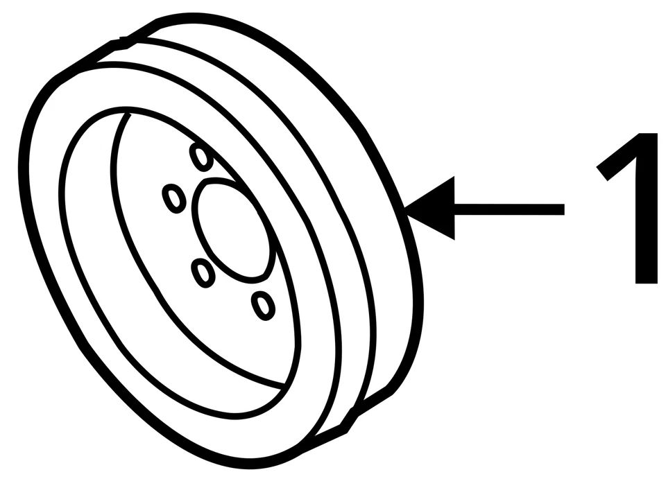 Harmonic Balancer 3.0L 6 Cylinder AWD N51 Engine Fits 07-13 BMW 328i 5233219 Foto 4 de 4